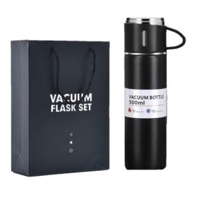 Termo 500 ML con 2 Tazas Acero Inoxidable