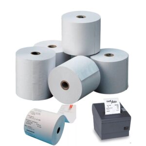 Papel 80mm para Impresora Ticketeras - Set de 5 Rollos