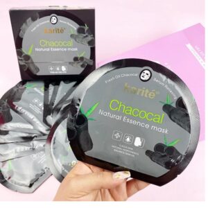Mascarilla Facial de Carbón Activado Karité - Caja de 12 und.