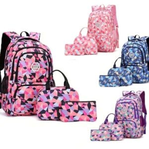 Juego de Mochila Porta con lonchera y cartuchera