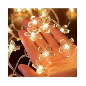 Tira de luces 20 Focos Flores de cerezo Blanco