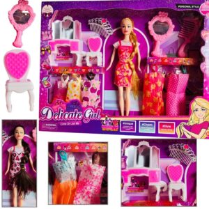 Set de una muñeca Rapunzel y accesorios