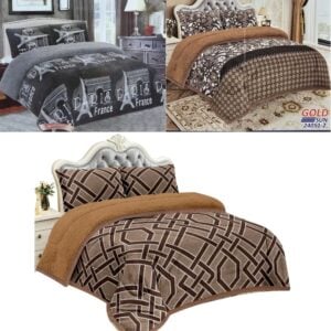 Edredones de 2 plazas + 2 fundas de almohada - piel de angel con carnero - Goldsun