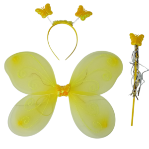 Alas de hada con varita magica y diadema