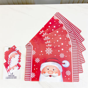 Individuales Navideños set 6 + Portavasos