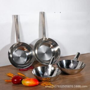 Sarten wok Chifero 36cm de Acero Inoxidable